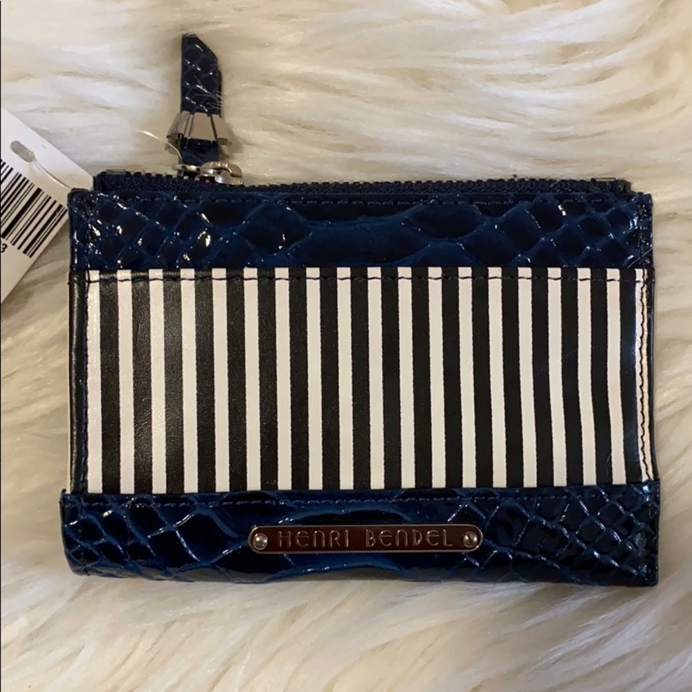 Henri Bendel Mini Zip Coin/Card Holder